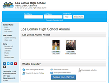 Tablet Screenshot of loslomashighschool.com